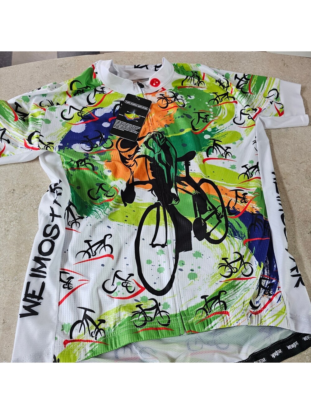 Weimostar Men's Cycling Jersey and Padded Shorts Set, Size M